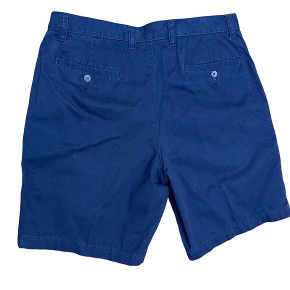 CLUB ROOM MEN’S COTTON SHORTS | 32 WAIST | NAVY BLUE - Picture 2 of 6